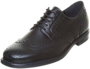 Waldläufer Zwarte Veterschoenen Black Heren