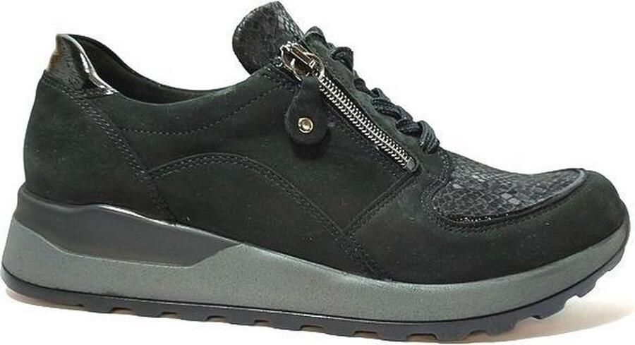 Waldläufer Dames Veterschoenen Waldlaufer Hiroko Soft H64007 Zwart ½ - Foto 4