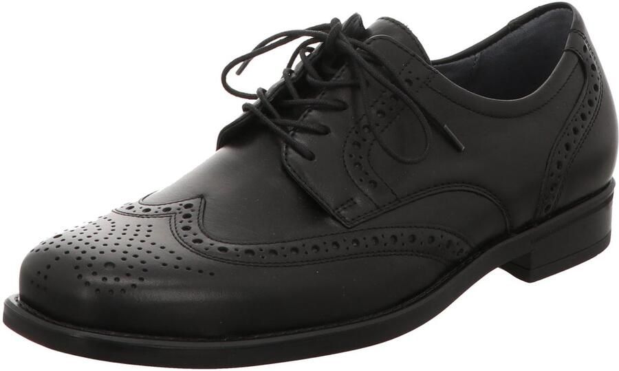 Waldläufer Henry Zwarte Veterschoenen