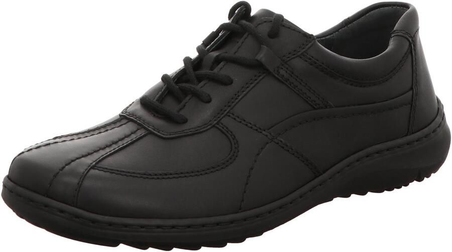 Waldläufer Herwig Zwarte Veterschoenen Black Heren