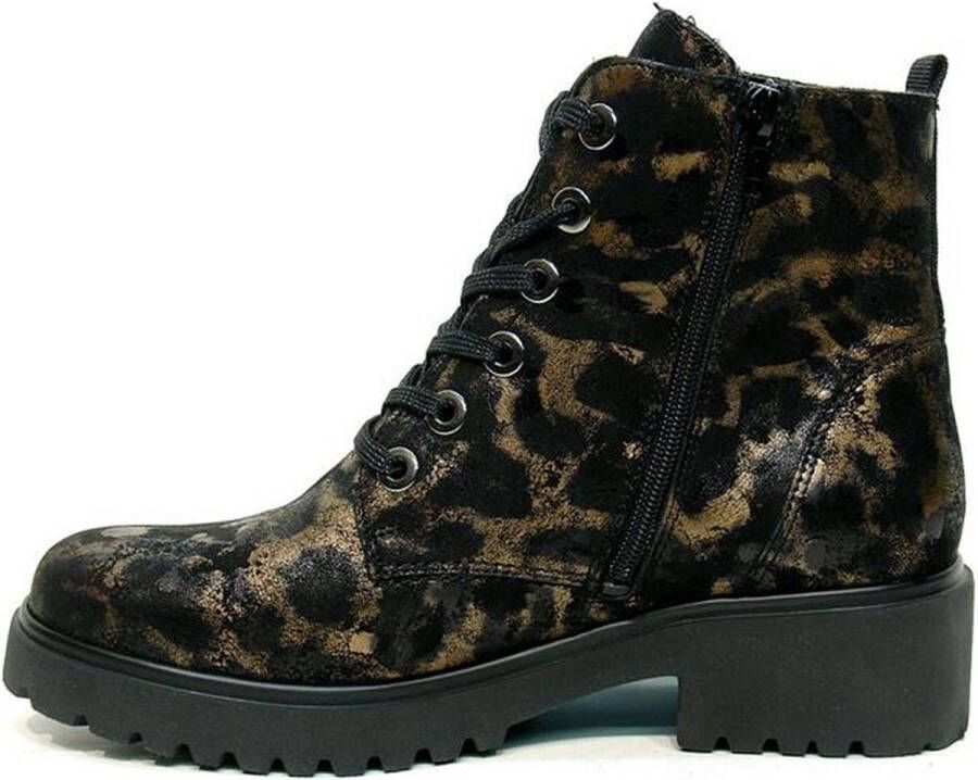 Waldläufer Dames Enkellaarsjes 716801 Leopard