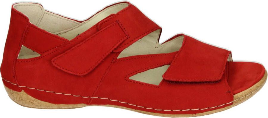 Wäldlaufer Waldlaufer 342025-H-Heliett~~~~~~~~~~~~~~ Sandalen met hakDames Sandalen Rood