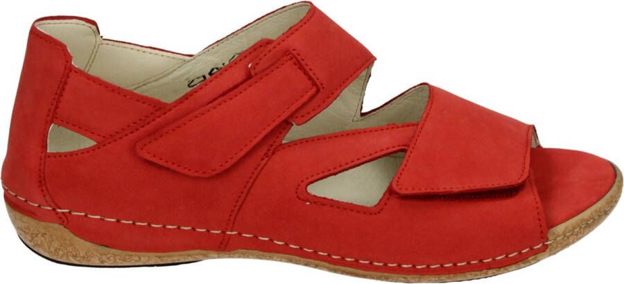 Wäldlaufer Waldlaufer 342025-H-Heliett~~~~~~~~~~~~~~ Sandalen met hakDames Sandalen Rood