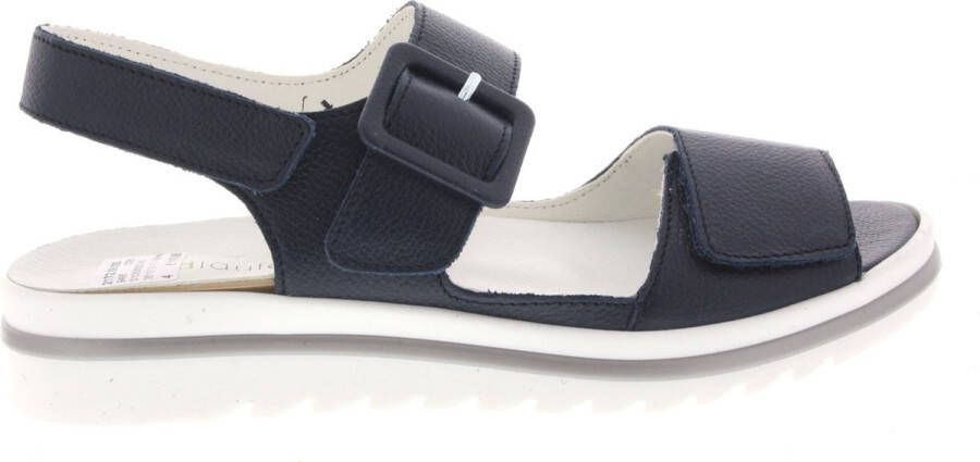 Wäldlaufer Waldlaufer 351013~H-Hakura~~~~~~~~~~~~~~~ Platte sandalen Dames Sandalen Blauw