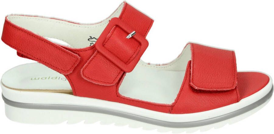 Wäldlaufer Waldlaufer 351013~H-Hakura~~~~~~~~~~~~~~~ Platte sandalenDames Sandalen Rood