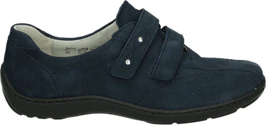 Waldläufer Waldlaufer Klittenbandschoen 496301 191 217 Wijdte H Blauw Nubuck 5½ 38½