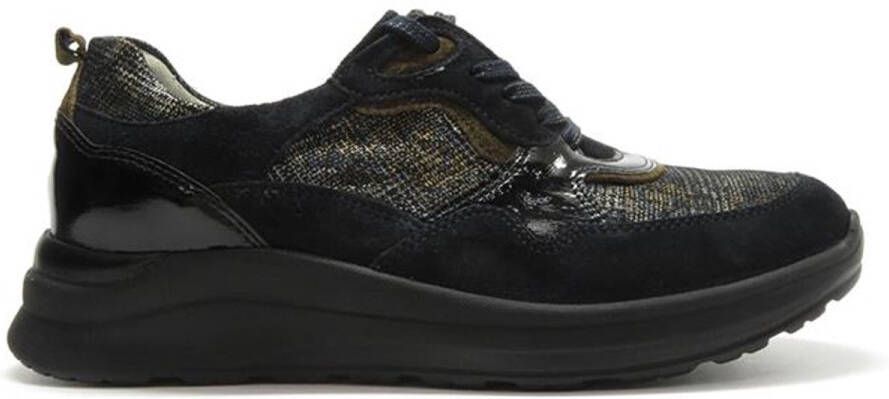 Waldlaufer 760002 Black H-Wijdte Veterschoenen