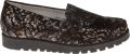 Waldläufer Waldlaufer Hegli zwart print instap H 549001 114 001 24 Zwart Brons - Multicolor