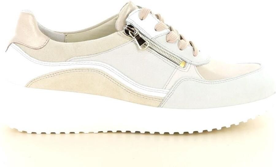 Waldläufer Janka Sneakers Leer Dames Beige - Foto 2