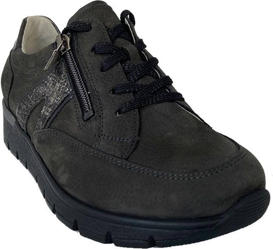 Waldläufer Waldlaufer 626001 K Ramona Volwassenen Dames veterschoenen Kleur Grijs - Foto 2