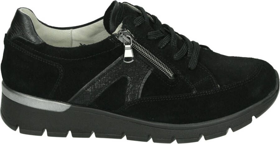 Wäldlaufer Waldlaufer 626001~K-Ramona~~~~~~~~~~~~~~~ Dames veterschoenen Zwart
