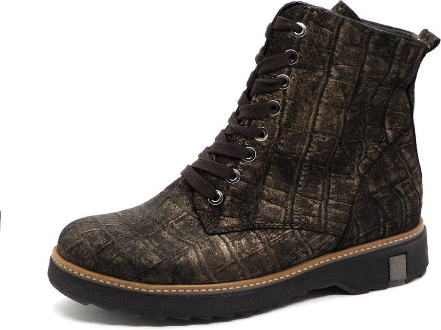 Waldläufer Waldlaufer 683801 Kitomi Hoge sneakersVeterlaarzenDames veterschoenenDames sneakersHalf-hoge schoenen Bruin