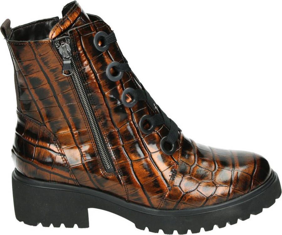 Wäldlaufer Waldlaufer 716802~H-Luise~~~~~~~~~~~~~~~~ Hoge sneakersVeterlaarzenDames veterschoenenDames sneakersHalf-hoge schoenen Bruin