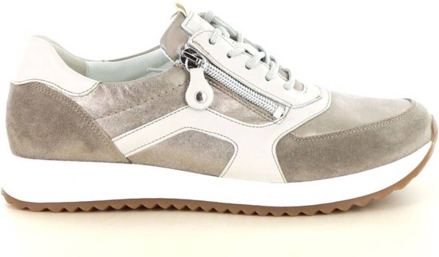 WALDLAUFER Waldläufer Lage Sneakers Dames Vicky Maat: 41 5 Materiaal: Suède Kleur: Beige