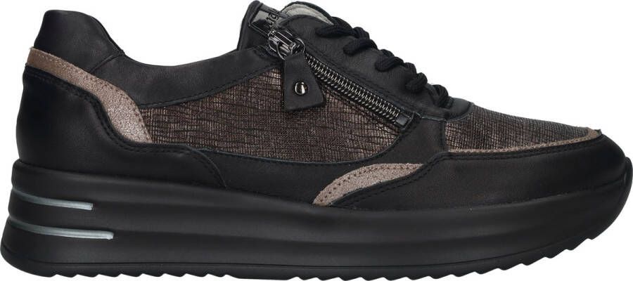 Wäldlaufer Waldlaufer 755004-H-Arianna~~~~~~~~~~~~~~ Lage sneakersDames sneakers Zwart