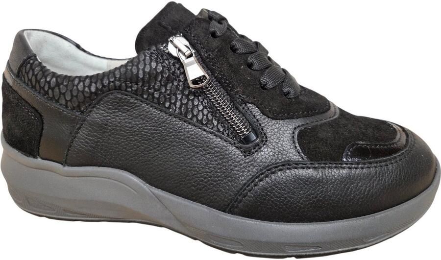 Wäldlaufer Waldlaufer 831004 985 001 M Sneakers Zwart Leer en Suede Dames Zwart