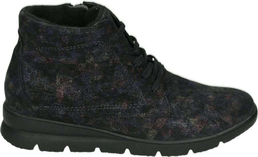 Wäldlaufer Waldlaufer 902801-H-Bruni~~~~~~~~~~~~~~~~ Hoge sneakersVeterlaarzenDames veterschoenenDames sneakersHalf-hoge schoenen Zwart