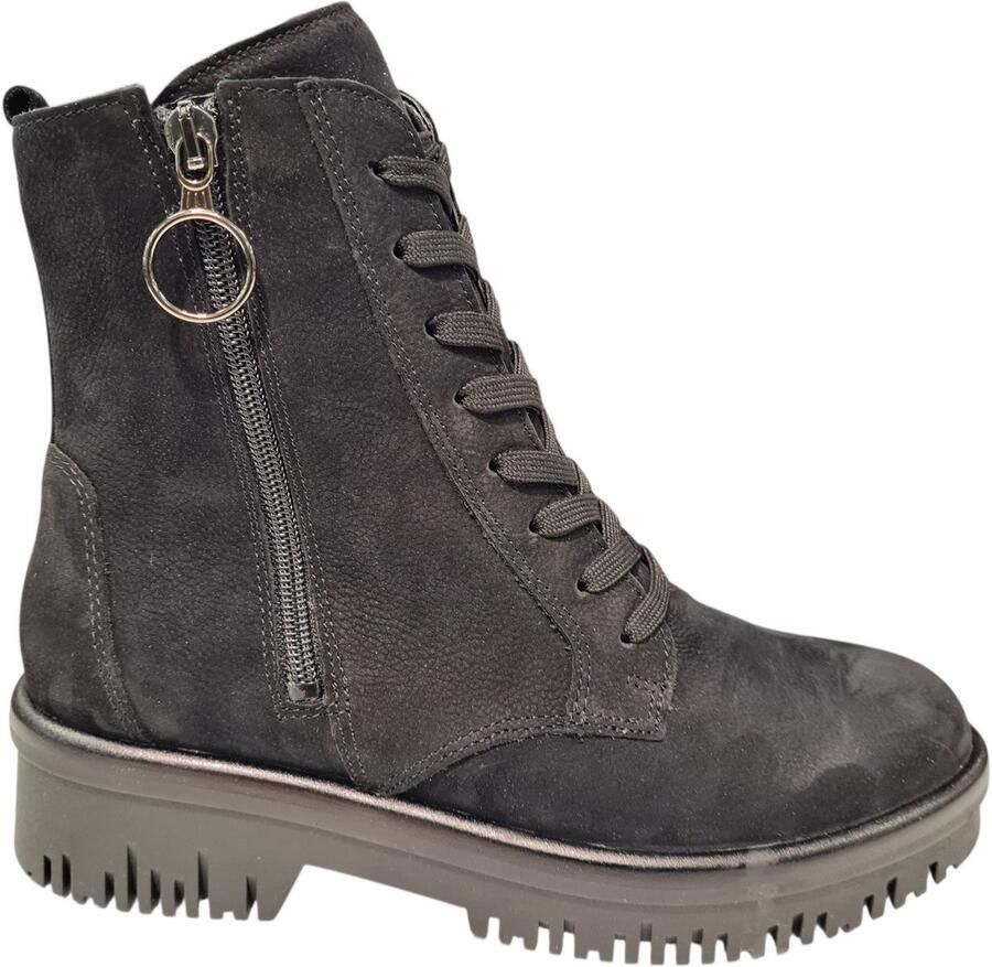WALDLÄUFER Laarzen 'Stiefeletten Boot Damen 934802 189 001 Echtleder in schwarz' zwart