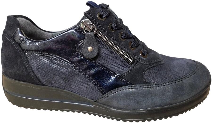 Wäldlaufer Waldlaufer 980008 612 341 H Sneakers Blauw Nubuck Dames Breedtemaat H Blauw