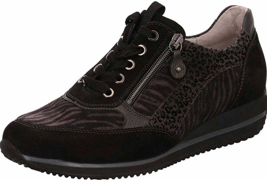 Waldläufer Waldlaufer 980008 Himona Volwassenen Lage sneakers Kleur: Zwart