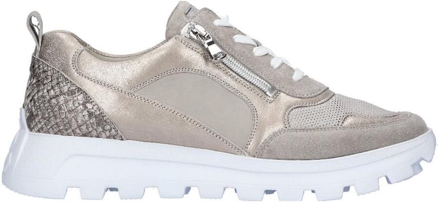 Waldläufer Grijze Dames Sneaker Comfortabel en Stijlvol