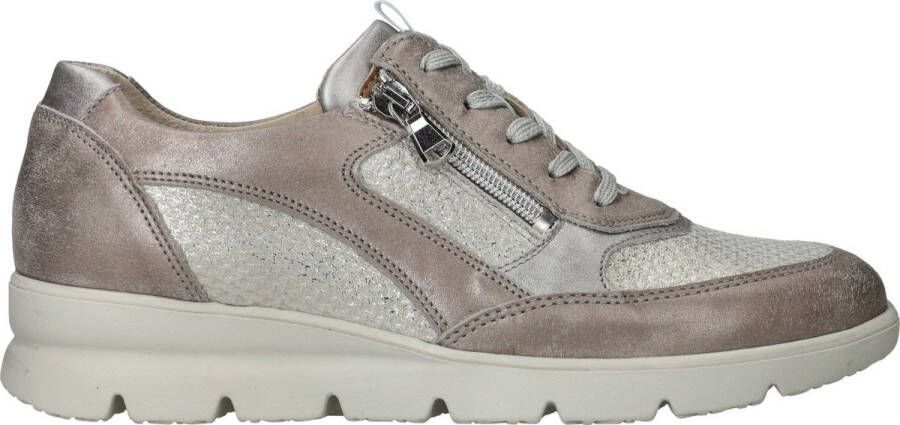 Waldläufer Comfortabele Metallic Zilveren Sneakers Gray Dames