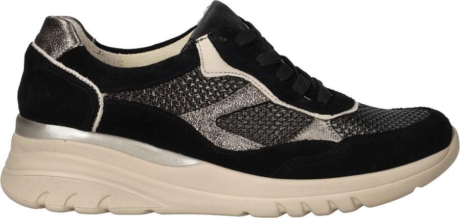 Wäldlaufer Waldlaufer Sneaker 927004 700 681 Zwart Beige Combi Wijdte H
