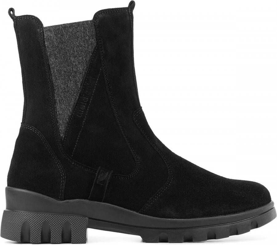 Waldläufer Waldlaufer Vrouwen Suède Enkellaarsjes Laarzen Damesschoenen 780810 Zwart