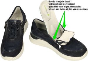 Waldläufer Waldlaufer -Dames blauw donker sneakers