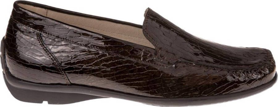 Waldläufer Waldlaufer -Dames bruin donker ballerina's & mocassins
