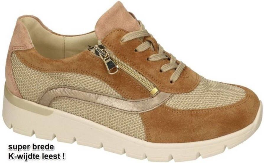 Wäldlaufer Waldlaufer 626014~K~Ramona~~~~~~~~~~~~~~~ Lage sneakers Dames sneakers Wit beige