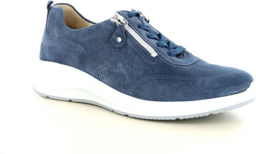 Wäldlaufer Waldlaufer Dames sneaker Extra brede pasvorm Suede Blauw