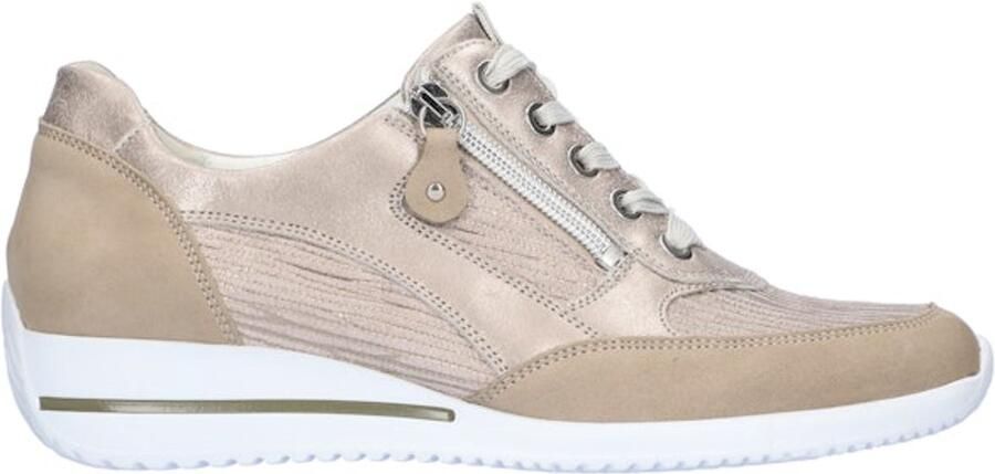 Wäldlaufer WALDLAUFER DAMES SNEAKERS BEIGE 980008 607 408 HIMONA DENVER RATAN 2XECLIS CORDA STEIN
