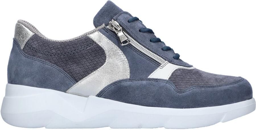 Wäldlaufer WALDLAUFER DAMES SNEAKERS BLAUW 668001 413 855 K-FUNKY JEANS WEISS ARGENTO