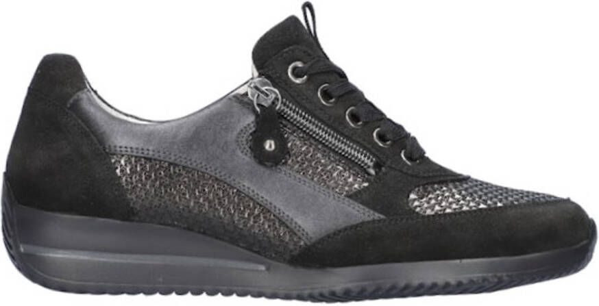 Wäldlaufer WALDLAUFER DAMES SNEAKERS ZWART 980008 420 001 HIMONA ORDER POSTER BRONX SCHWARZ