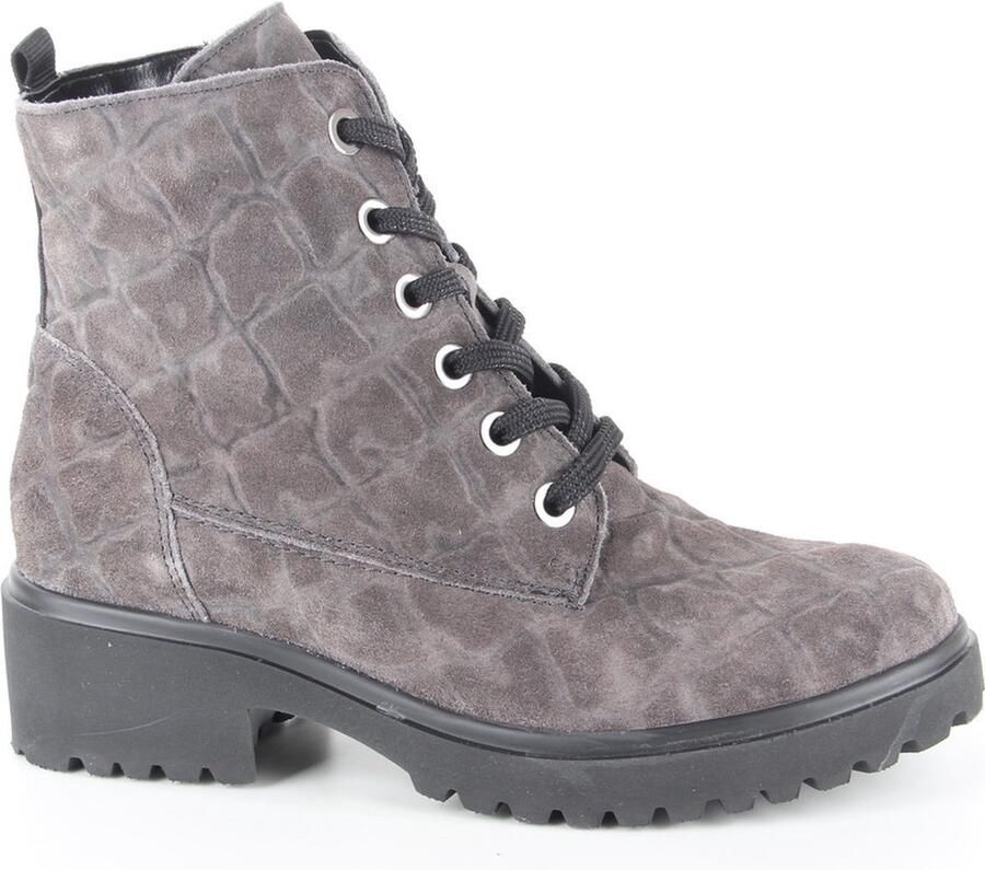 Wäldlaufer Waldlaufer dames veterboots sportief (6) grijs