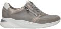 Waldläufer Comfortabele Grijze Dilara Sneaker met Metallic Dierenprint Gray Dames - Grijs