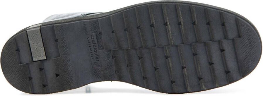 Wäldlaufer Waldlaufer Vrouwen Leren Enkellaarsjes Laarzen Damesschoenen 683801 lak print Blauw - Foto 6