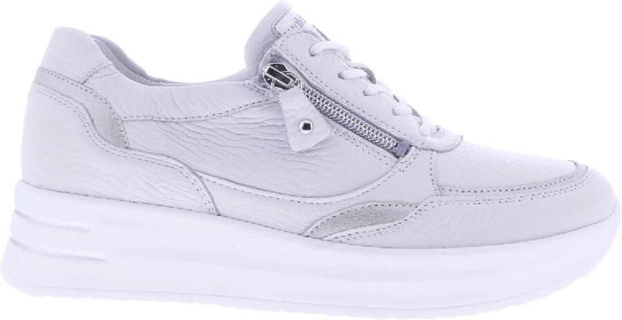 Wäldlaufer Waldlaufer H-arianna Lage sneakers Leren Sneaker Dames Wit - Foto 4