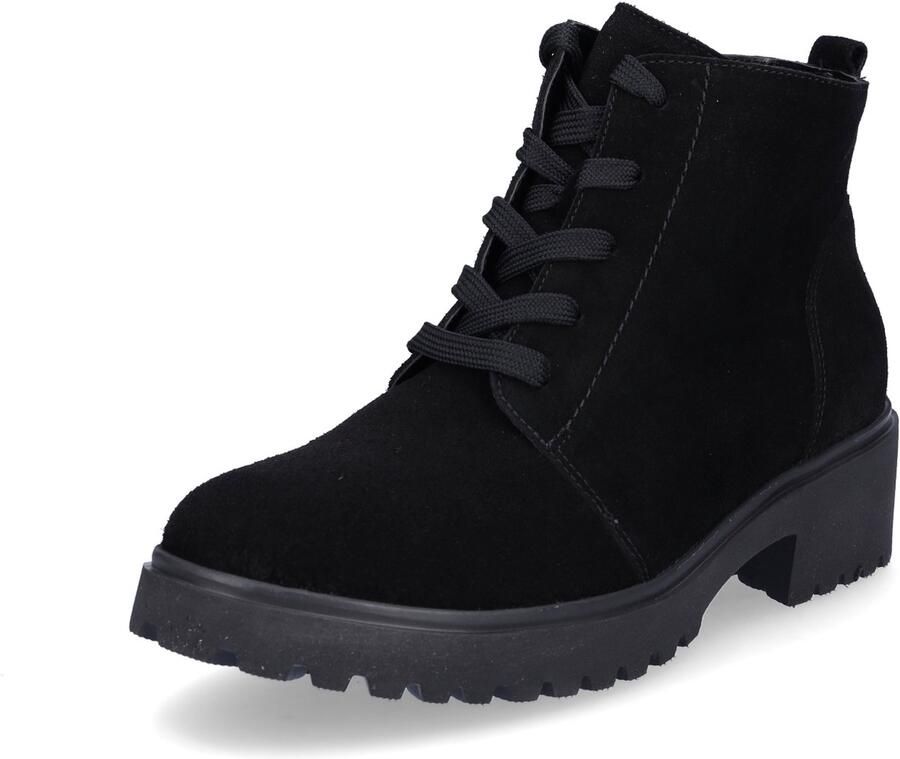 Wäldlaufer Waldläufer Dames Veterboot 716807-195-001 Zwart Wijdte H (41)