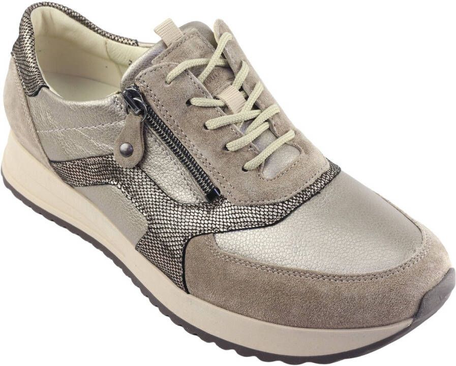 Wäldlaufer Waldlaufer Leer En Suede Dames Sneakers H Beige