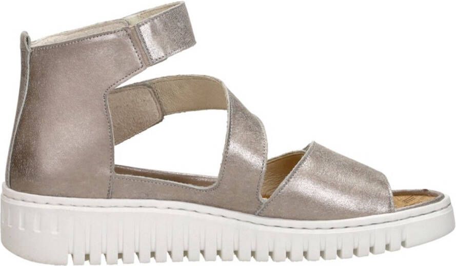 Wäldlaufer Waldlaufer H-Willow Sandalen Plat goudkleur