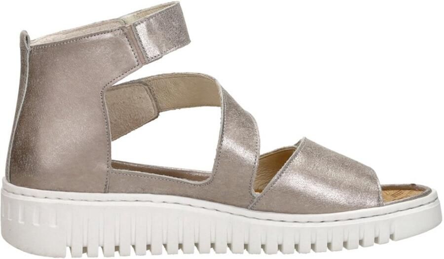 Wäldlaufer Waldlaufer H-Willow Sandalen Plat goudkleur