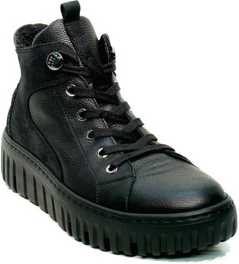 Wäldlaufer Waldlaufer halfhoge sneaker Wijdte H 941804.401.001 Zwart Combi