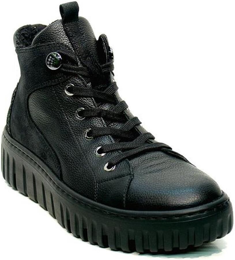 Wäldlaufer Waldlaufer halfhoge sneaker Wijdte H 941804.401.001 Zwart Combi