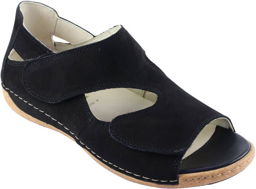 Wäldlaufer Waldlaufer 342024-H-Heliett~~~~~~~~~~~~~~ Sandalen met hakDames Sandalen Zwart