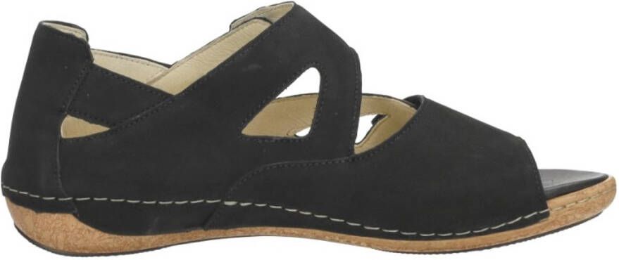 Wäldlaufer Waldlaufer Heliett Sandalen Plat zwart
