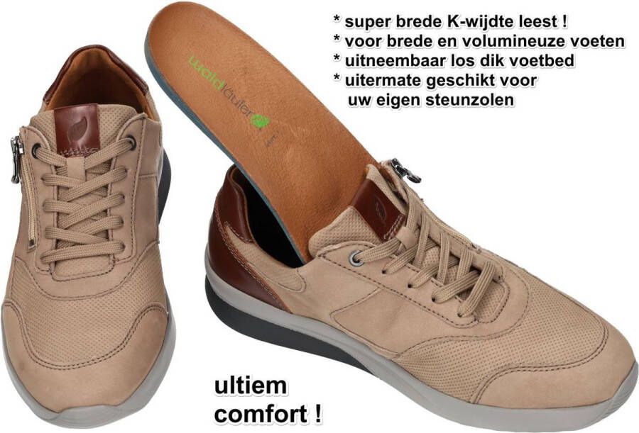 Waldlau FER HEREN SNEAKERS BEIGE 654001 419 060 K-FABIAN DENVER BUTHAN RIVA BEIGE COGNAC
