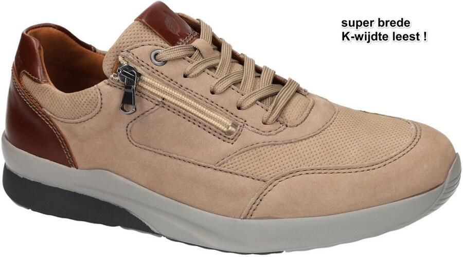 Waldlau FER HEREN SNEAKERS BEIGE 654001 419 060 K-FABIAN DENVER BUTHAN RIVA BEIGE COGNAC