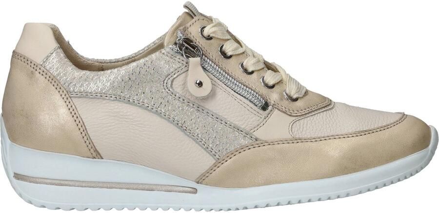 WALDLAUFER Waldläufer Lage Sneakers Dames Himona Maat: 40 Materiaal: Leer Kleur: Beige
